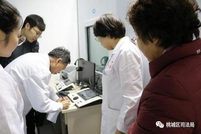 省司法廳司法鑒定協(xié)會(huì)到我區(qū)醫(yī)學(xué)司法鑒定中心檢查